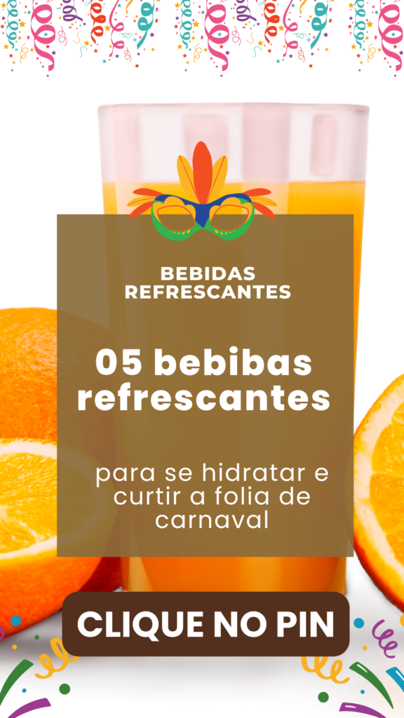 5 bebidas refrescantes para se hidratar e curtir a folia de carnaval
