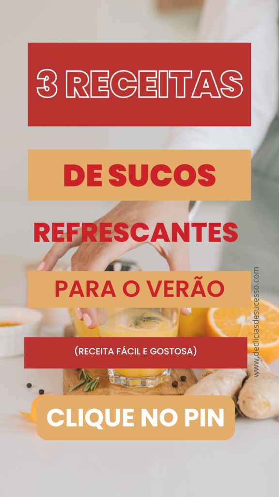 3 Receitas de Sucos Refrescantes para o Verão