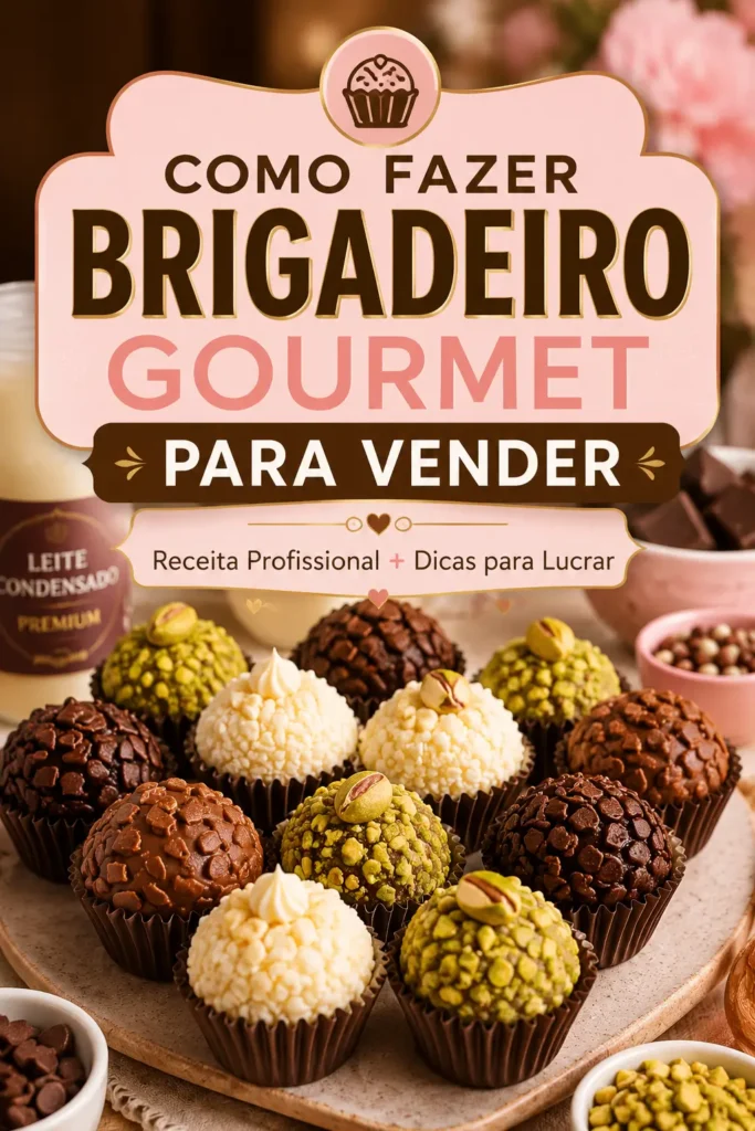 Como fazer brigadeiro gourmet para vender em casa e lucrar com doces gourmet.