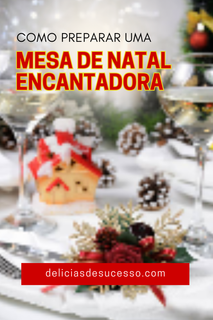 ideias criativas para mesa de natal