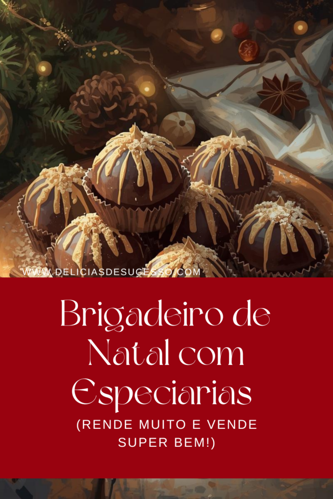 Receita: Brigadeiro de Natal com Especiarias (Rende muito e vende super bem!)