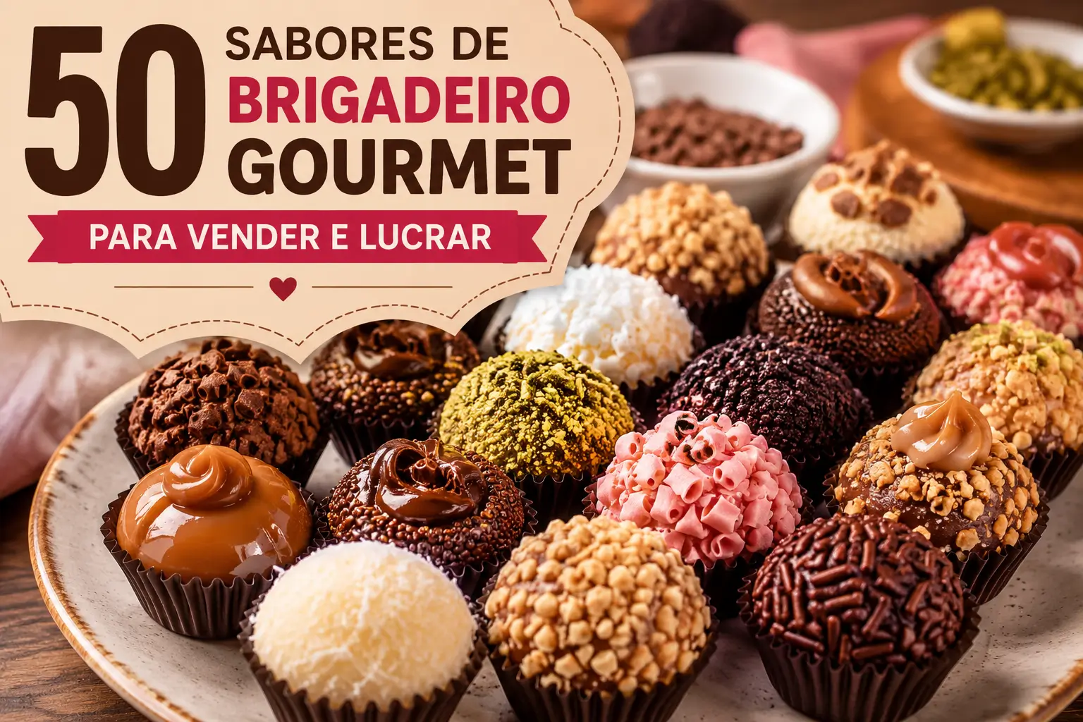 50 sabores de brigadeiro gourmet para vender e aumentar os lucros com doces gourmet.