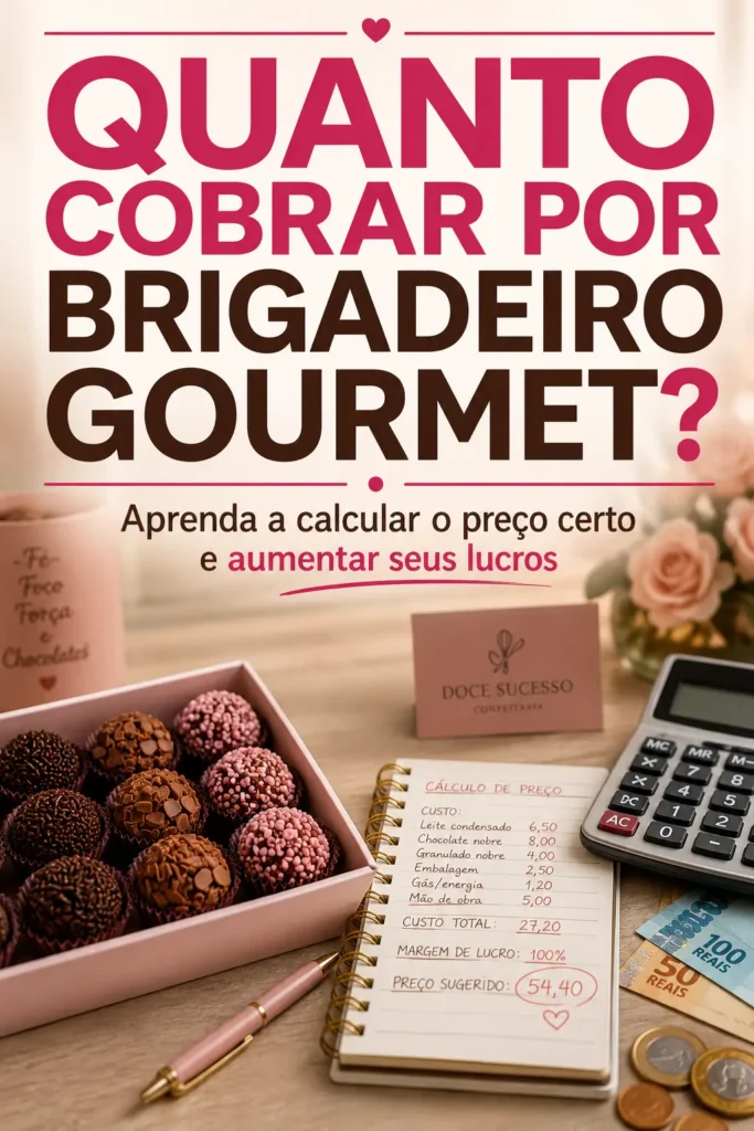 Como calcular quanto cobrar por brigadeiro gourmet para vender com lucro.